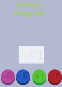 Buttons + numbers