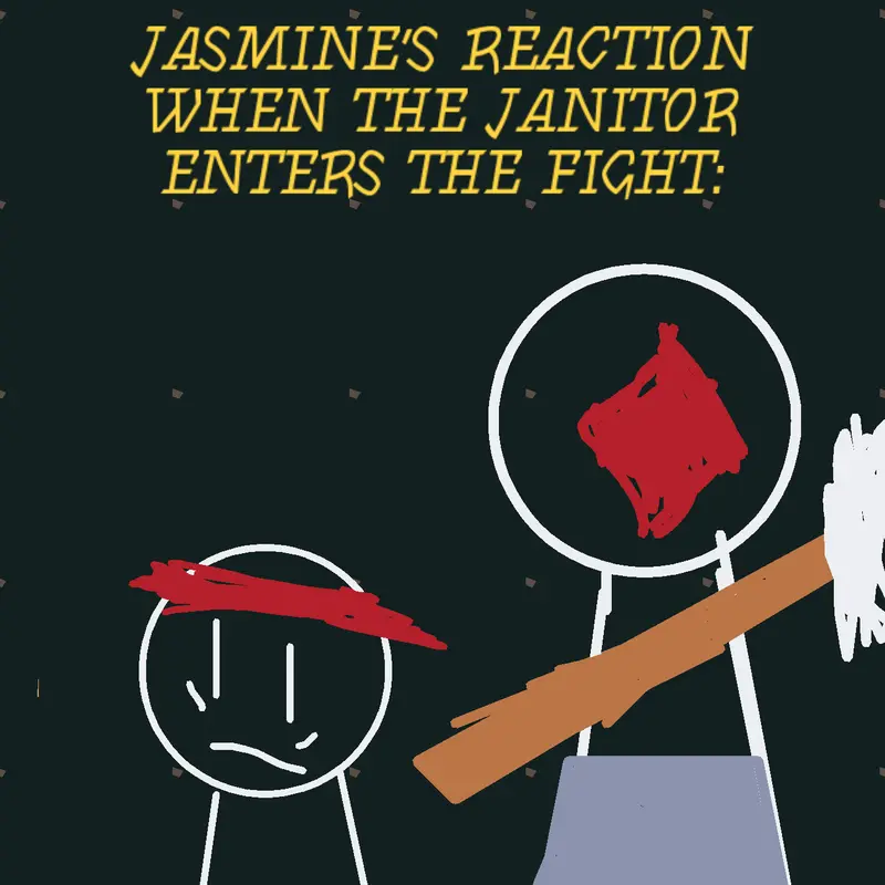 Jasmine when the goat enters the fight by @HowitzerCube