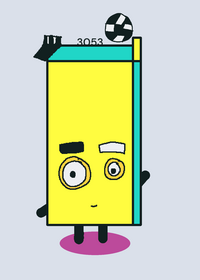 Numberblocks 3053 Doors monochrome!