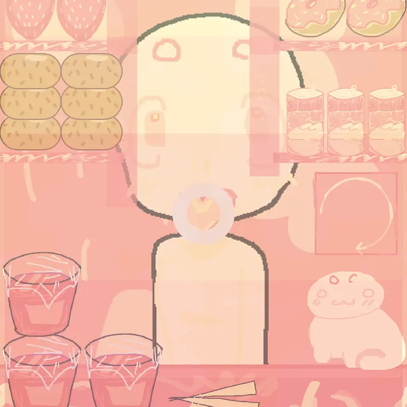 Mukbang asmr!! || Pink edition •||• by @RIBBON_ly