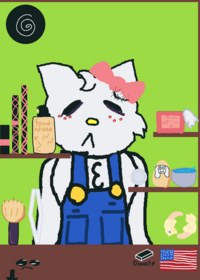 Makeup hello kitty!!!