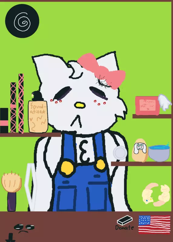 Makeup hello kitty!!! by @Natali32176