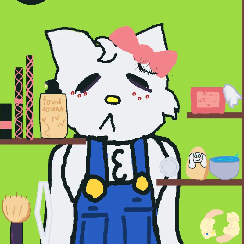 Makeup hello kitty!!! by @Natali32176