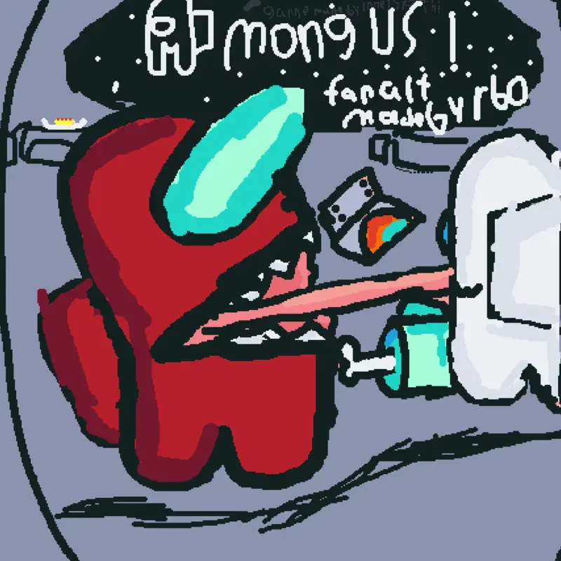 Fanart fir among us by @orange_cube_offical