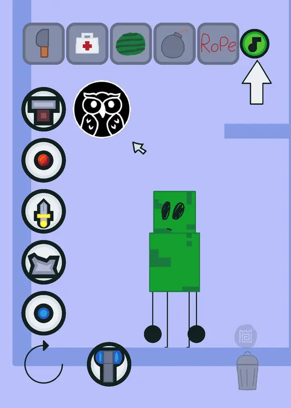 Melon Sand Box but bfdi version by @remixis