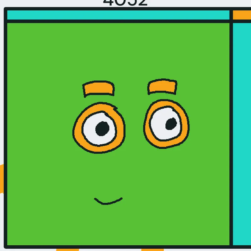 Numberblocks 4052 How cool by @CaQuiz6
