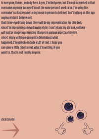 "my past carries no weight, & I think I...