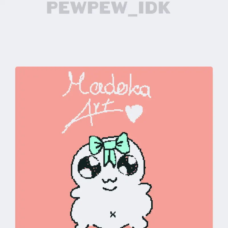 Madoka Magica Art by @Pewpaw_idk