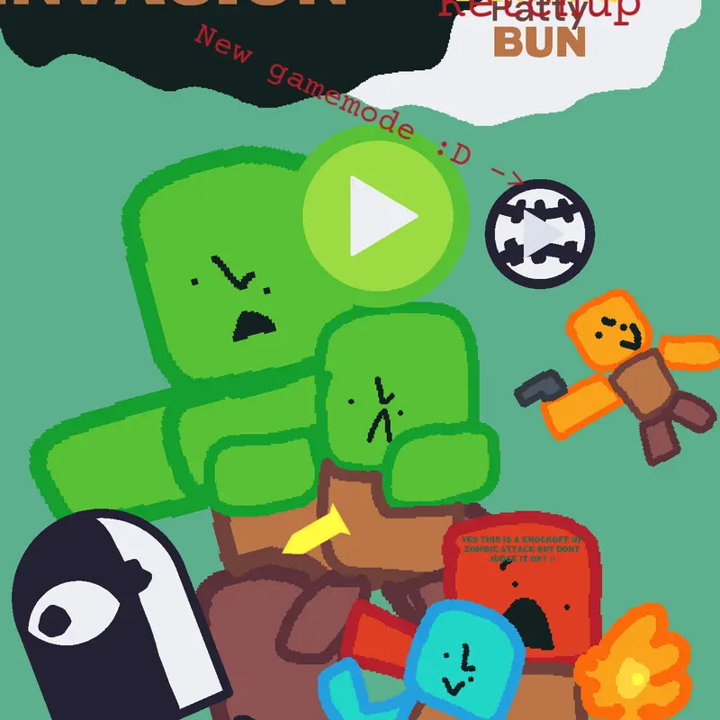 Zombie invasion by @Pupkinguy