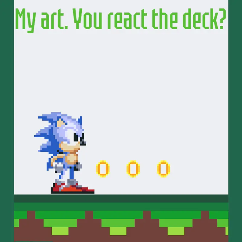 Sonic in test zone by @Star-toys