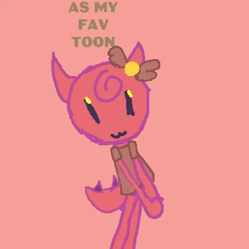 My oc as my fav toon by @Purplie_purple