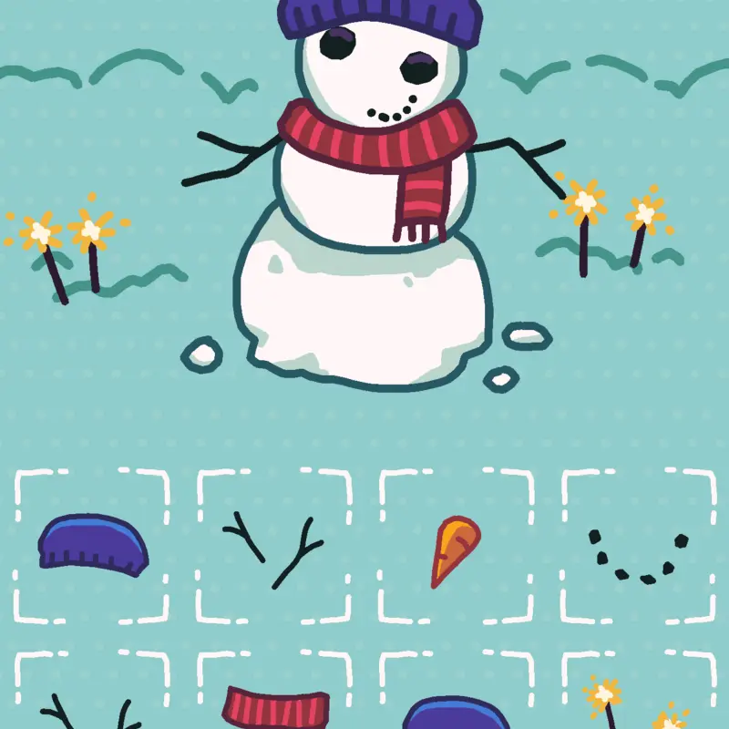 Boneco de neve by @melmell