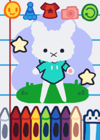 color the bunny!