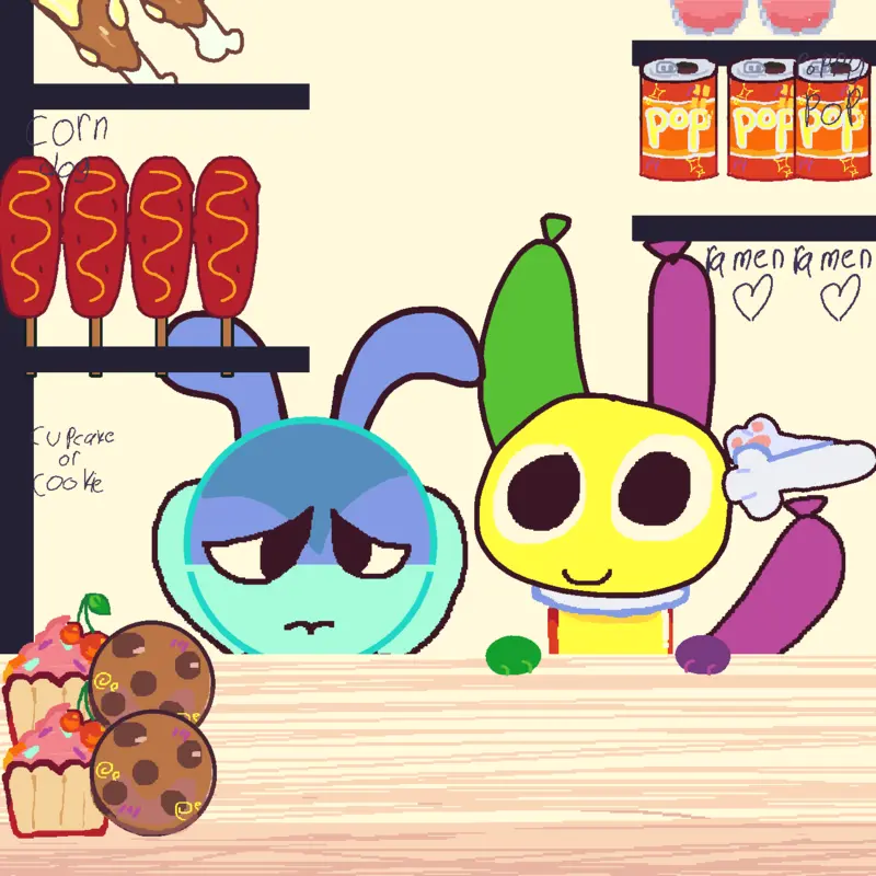 Loei and squrm mukbang :D by @hayleylovers