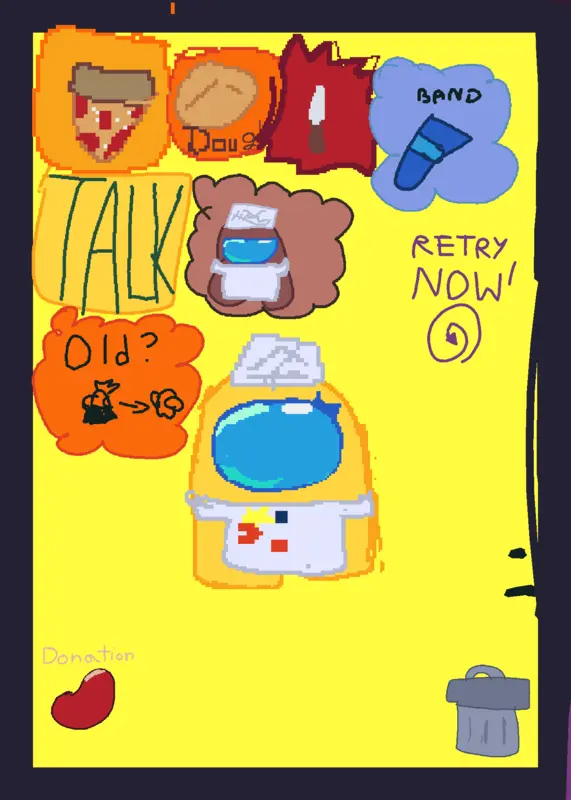 yellow among us show ragdoll by @partiii