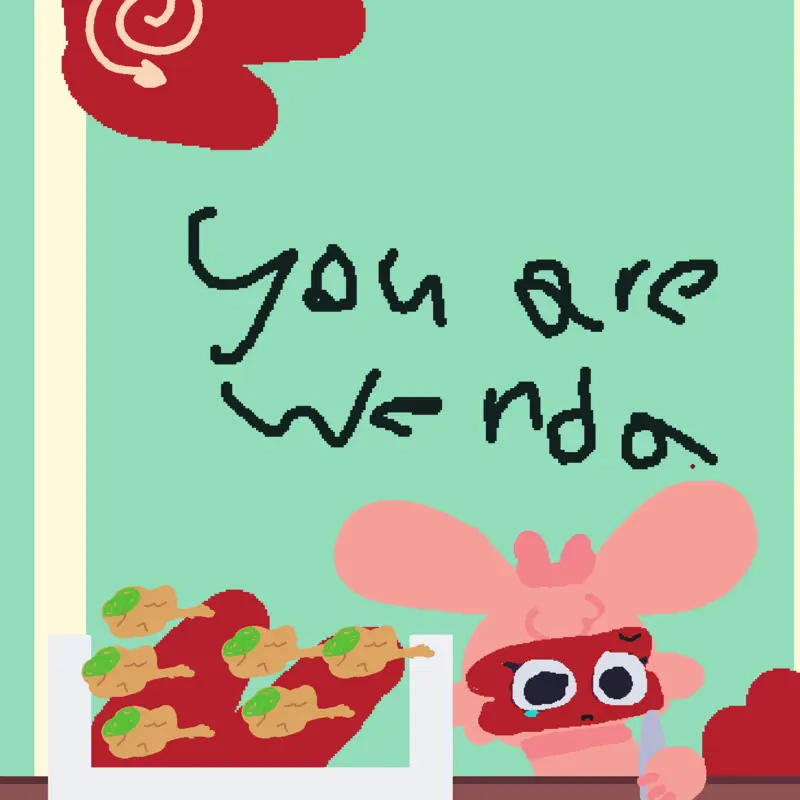 Wenda feeds pinki.. For:-_wendysprunki_- by @Pinkisprunkicute