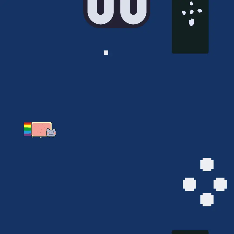 Nyan cat but bad#02 by @idontthinkso