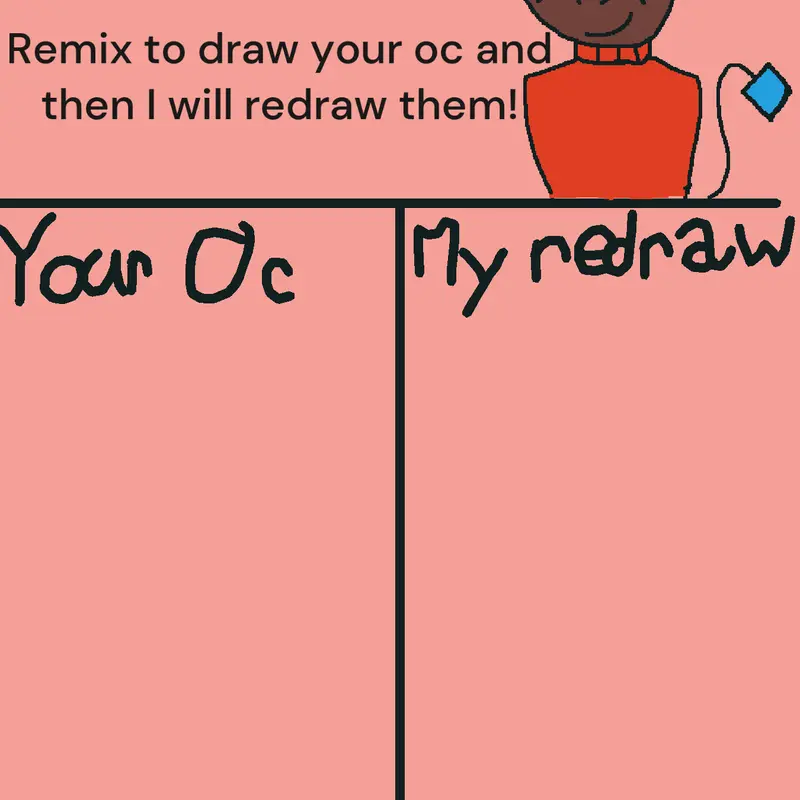 Redrawing your Oc’s! by @Jacobplayz2763
