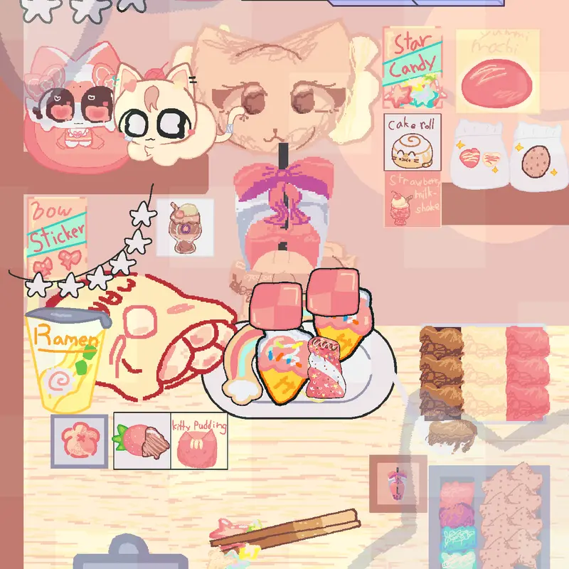 Cutecore mukbang by @Dj_Catnip
