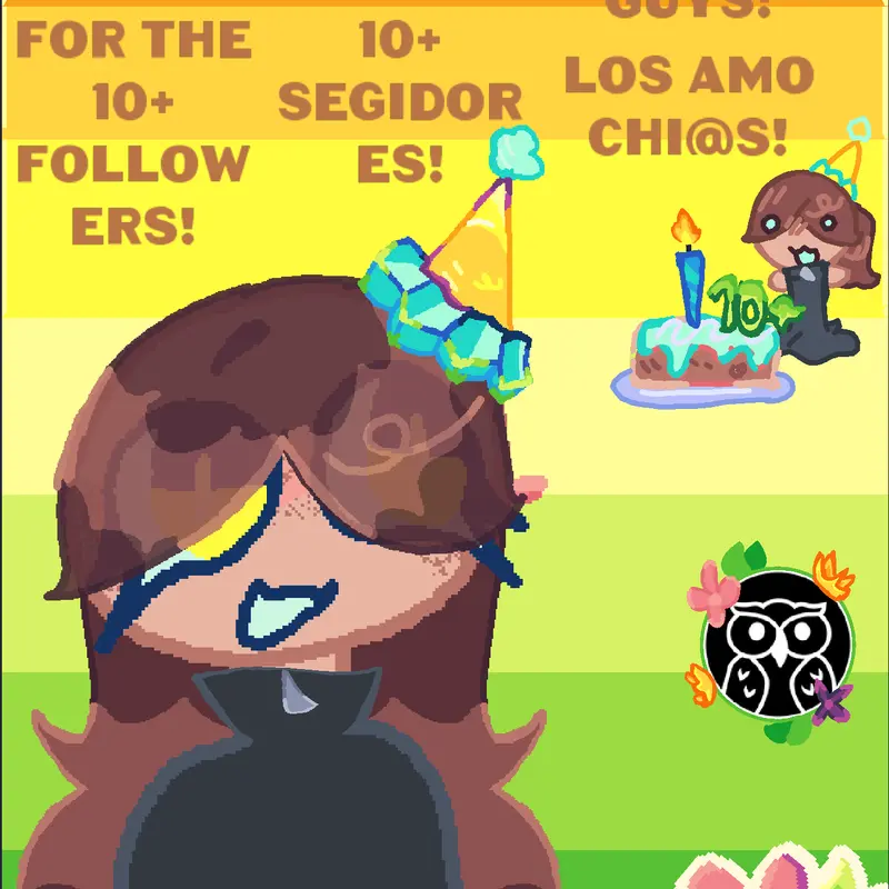 Más 10 seguidores!!!! by @Loles_cole