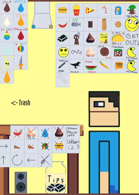 Feed Steve wit mor stuff.I lik minecraft by @AlexMakesDecks
