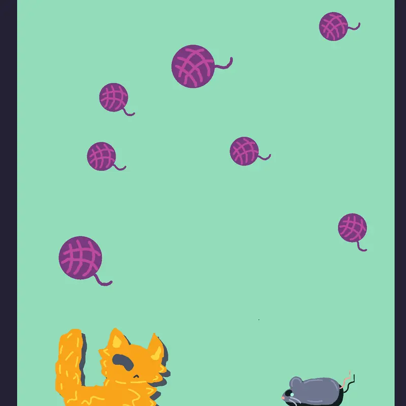 Catch the mouse! by @666AnonymousCat000