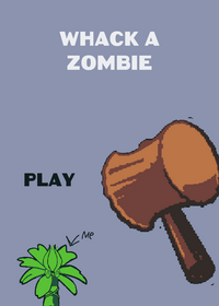 Whack a zombie minigame