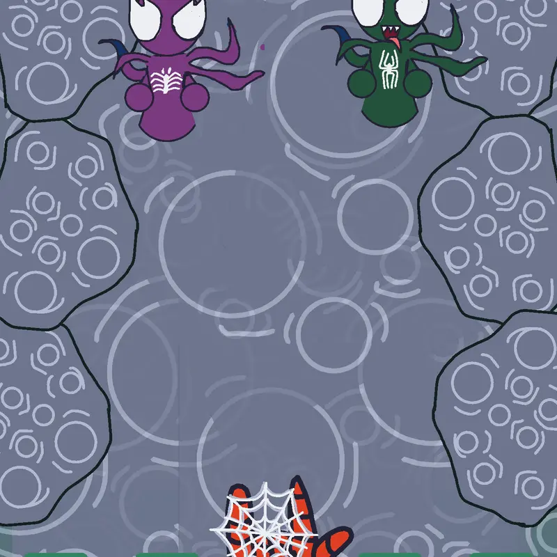Spiderman battle simbiontes by @spidercrack