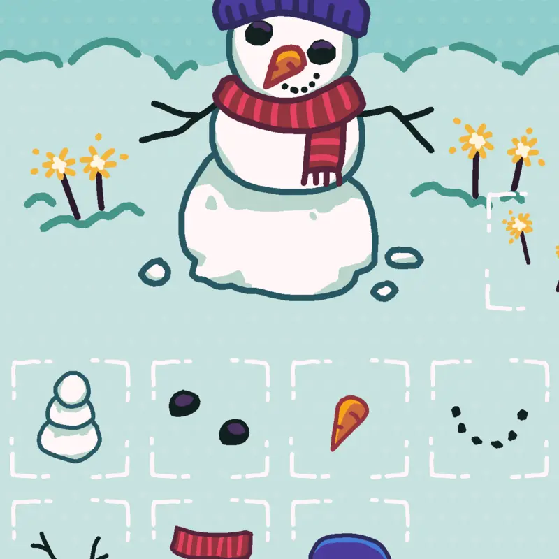The snowmans name is Tom . Dress him up by @Lana_16589