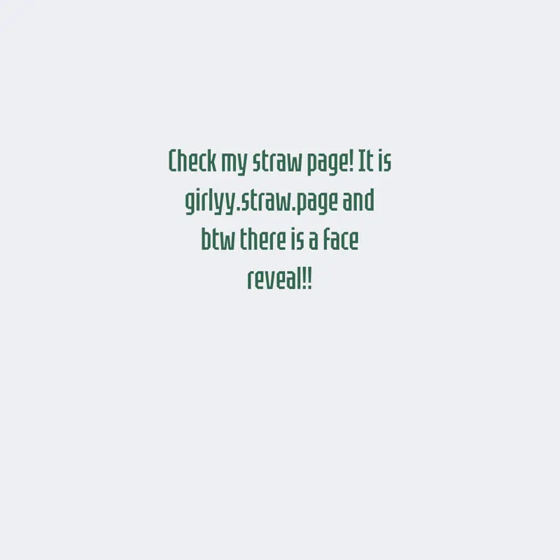 My straw page! by @jujubear