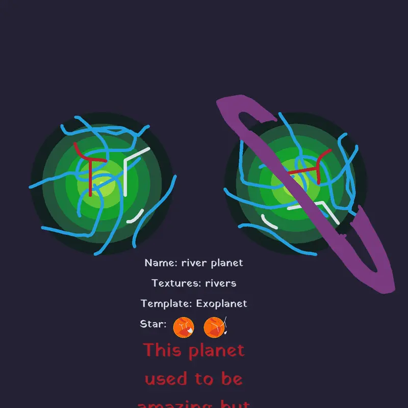 The river planet by @rocket_lover
