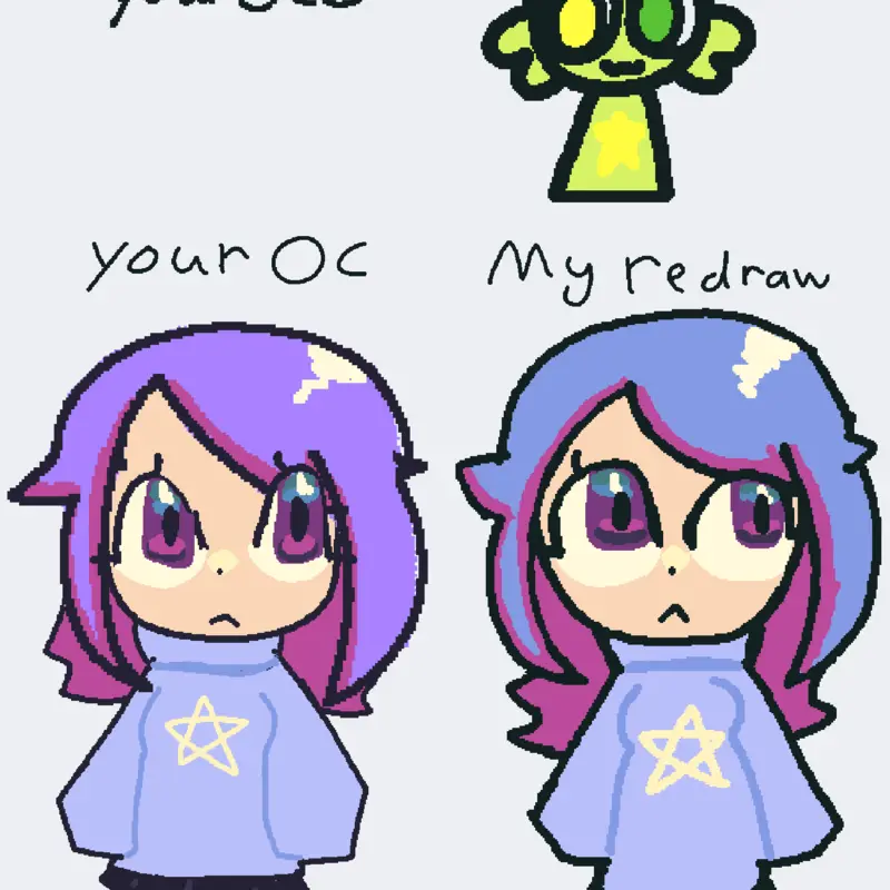Your oc in my style by @Alena_DaAlien
