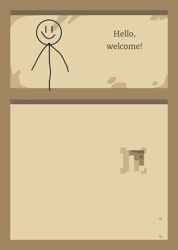 Stickman's maze! by @BeeTheBeeMan