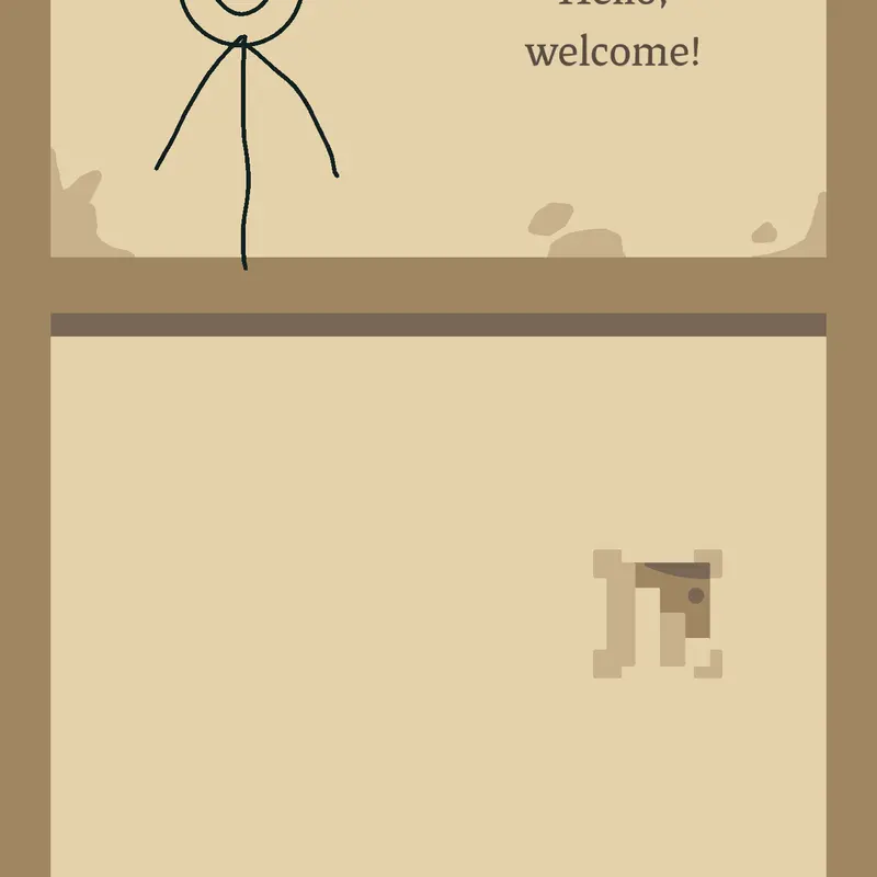 Stickman's maze! by @BeeTheBeeMan