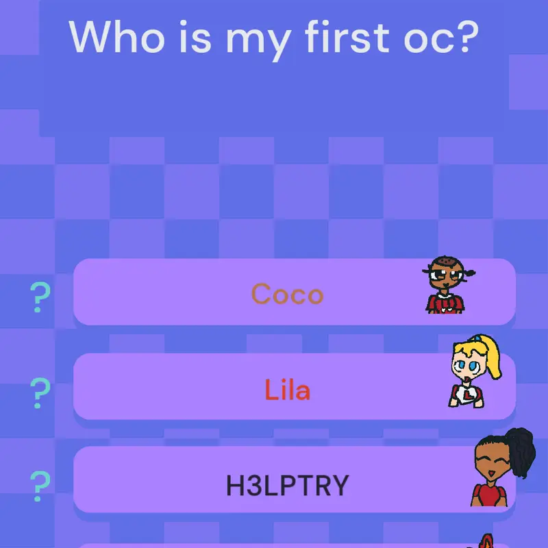 Who is my first oc? by @H3LPTRY