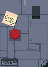 Don’t press the button (endings game)