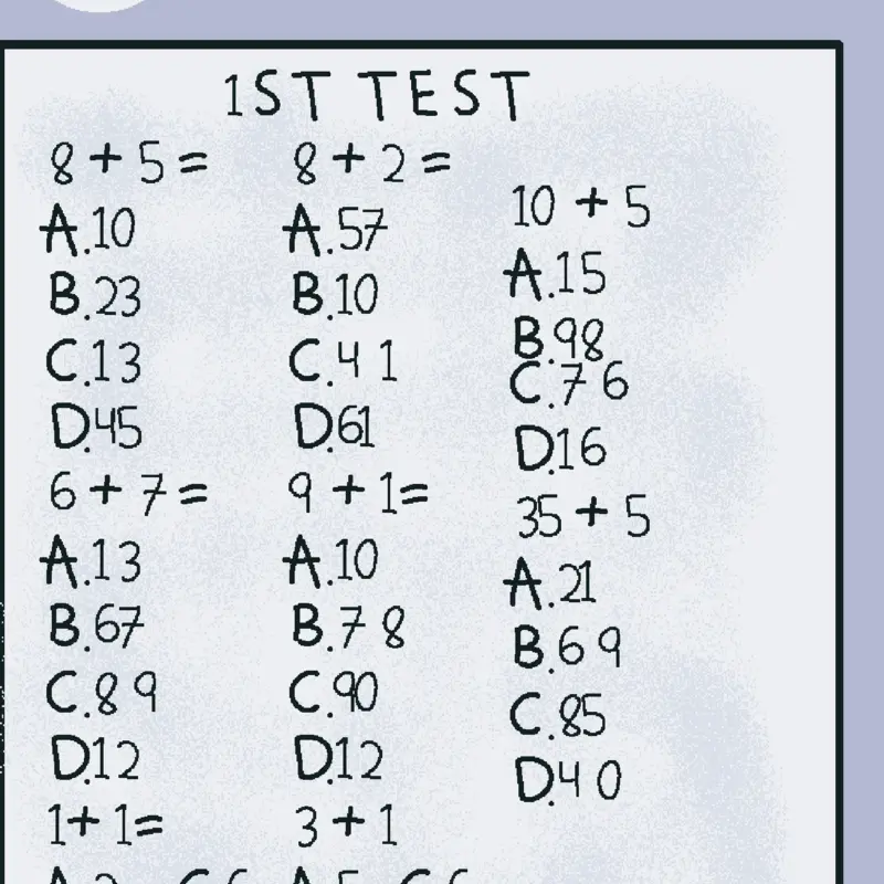 Math questions by blue lollipop by @redgreenbarry_haha