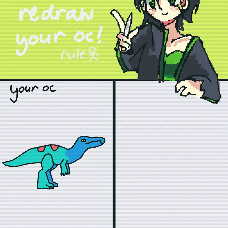 Redraw your oc! by @Suchomimus_Official