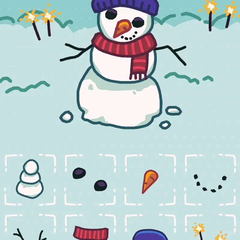 snowman dress up by @NaniKusmiati