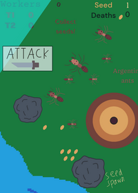 Atgentus muravii VS ognennye muravii