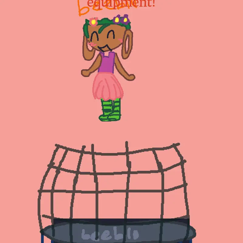 Draw your fav character on a playground by @beeblo