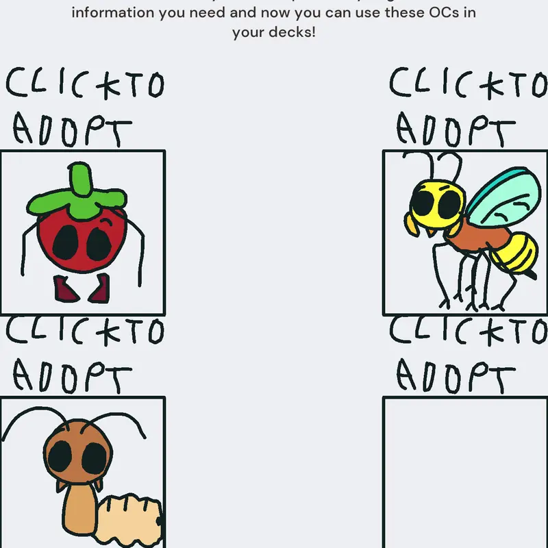 OC adoption center by @hiilllol