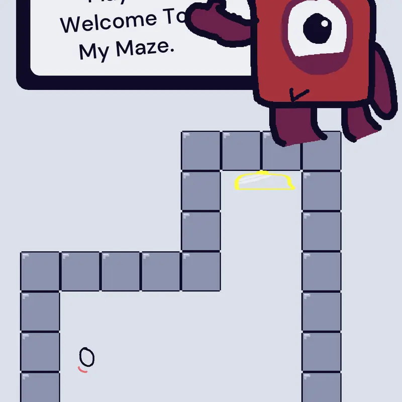 Numberblock One Made His Maze. by @Itz_Drewski_AKA_Spr1te