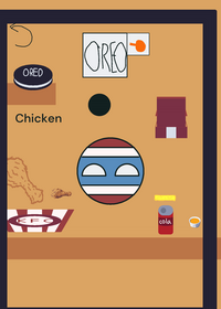 Countryball mukbang