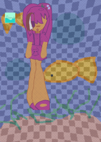 Purple octy ragdoll
