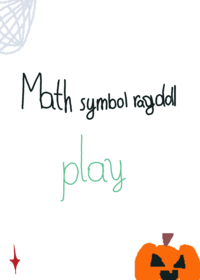 Math symbol ragdoll