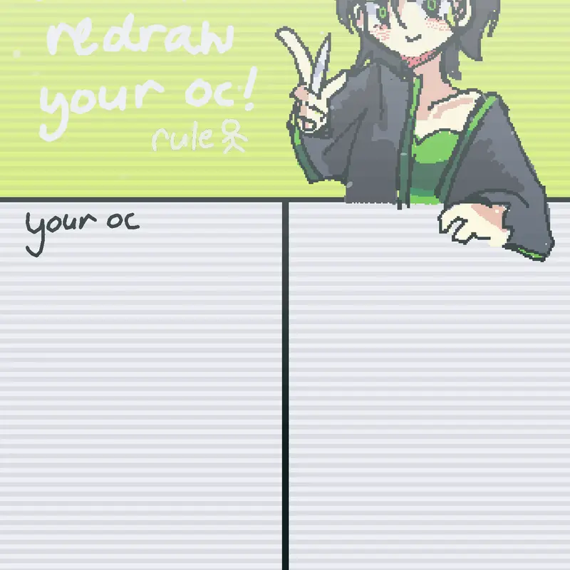 Redraw your oc! by @mnoimnoi