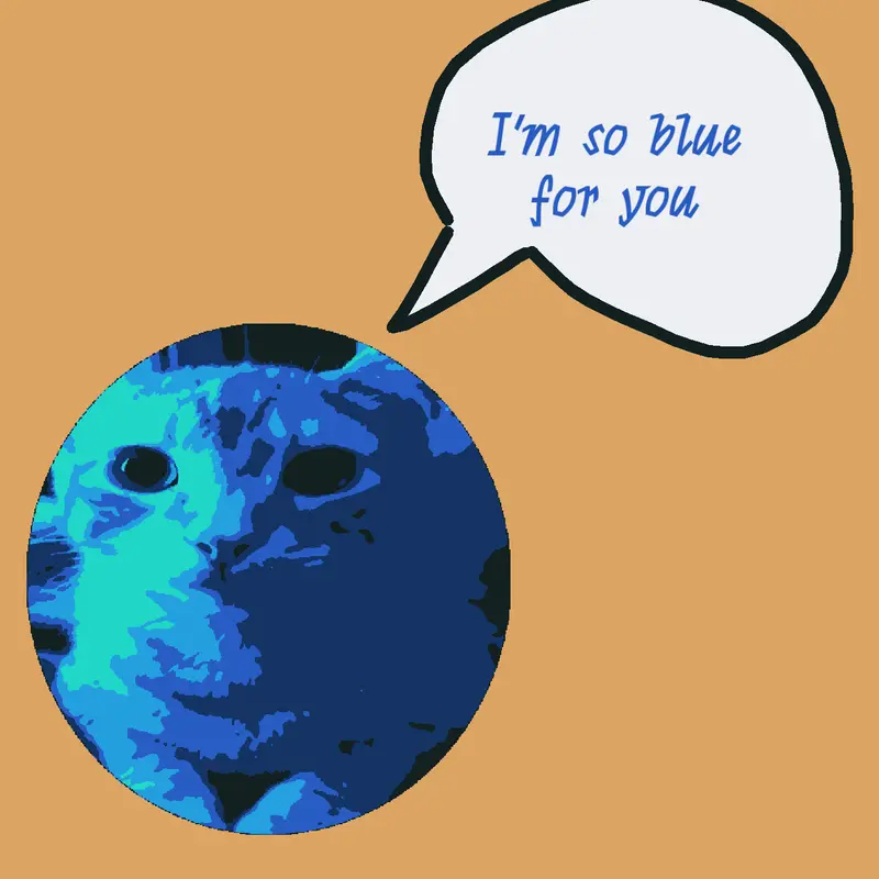 I'm so blue for you by @mate_singal