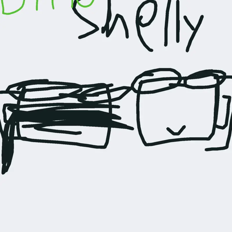 Shelly and twisted Shelly warning ichor! by @CuteShellyyyyy