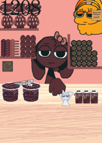 (new update!)Brownie eat yummy chocolate...